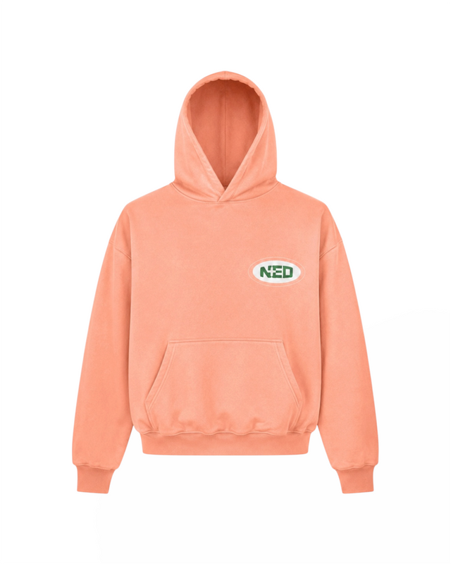 Sweat à Capuche Oversize Corail