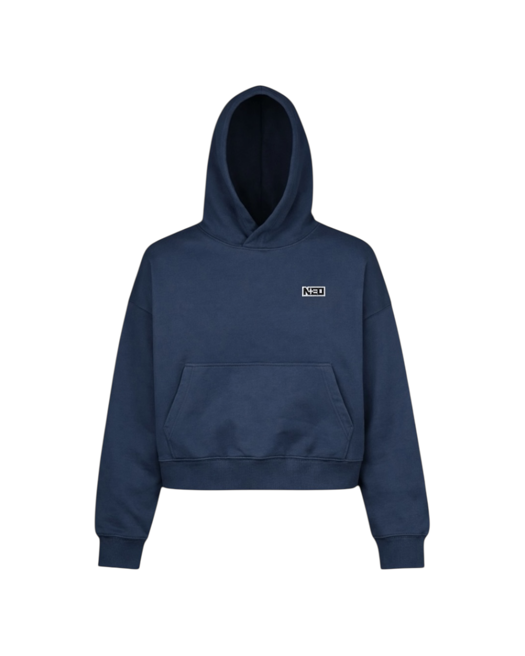 Sweat à Capuche Boxy Bleu Marine