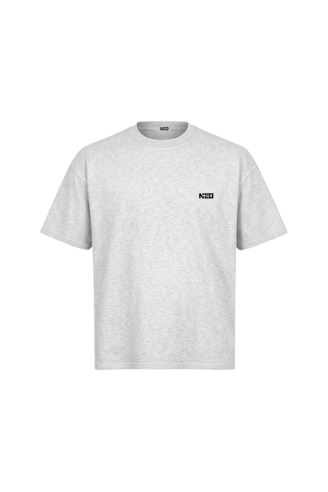 T-Shirt Boxy Gris Clair